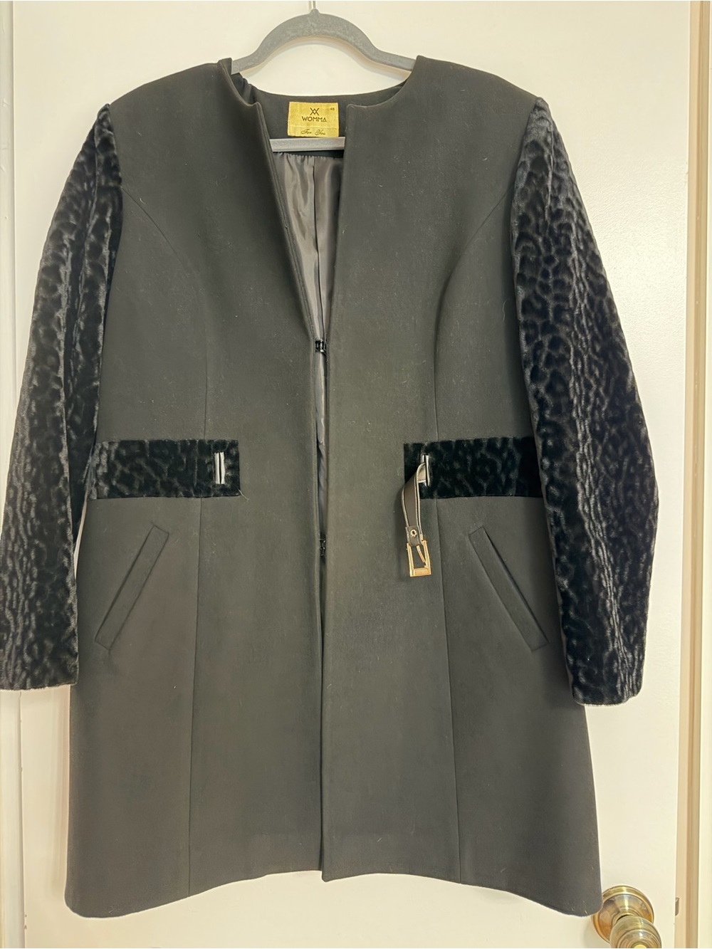 Women's Black Wool Coat